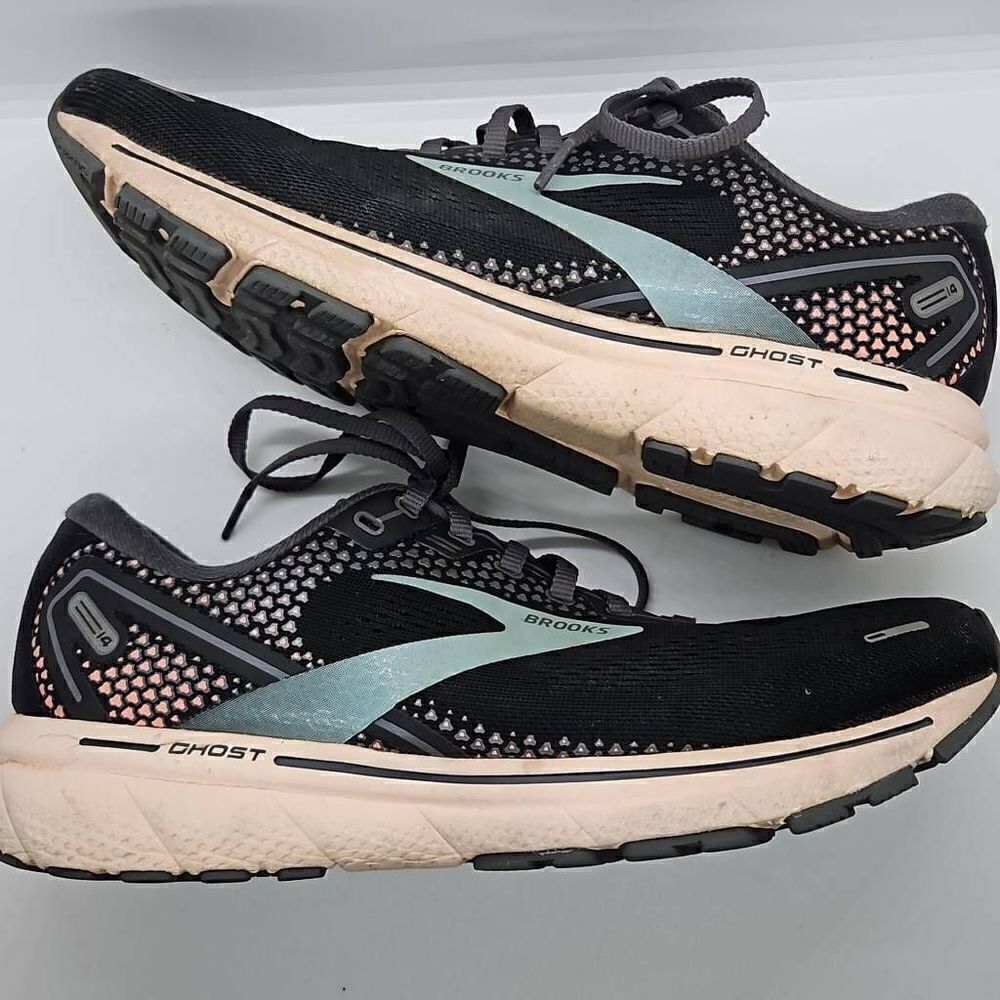 Brooks Ghost 14 Blue/Pearl/Peach Running Shoes Women's 10